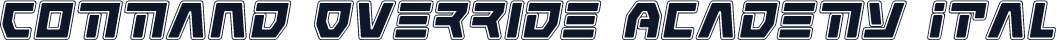 Command Override Academy Ital
