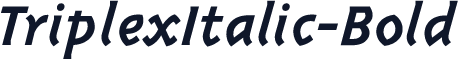 TriplexItalic-Bold
