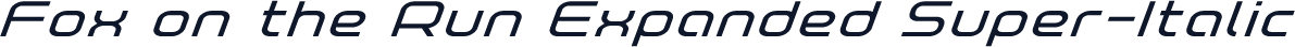 Fox on the Run Expanded Super-Italic