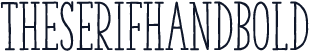 TheSerifHandBold