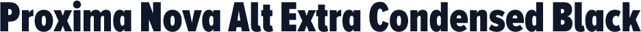 Proxima Nova Alt Extra Condensed Black