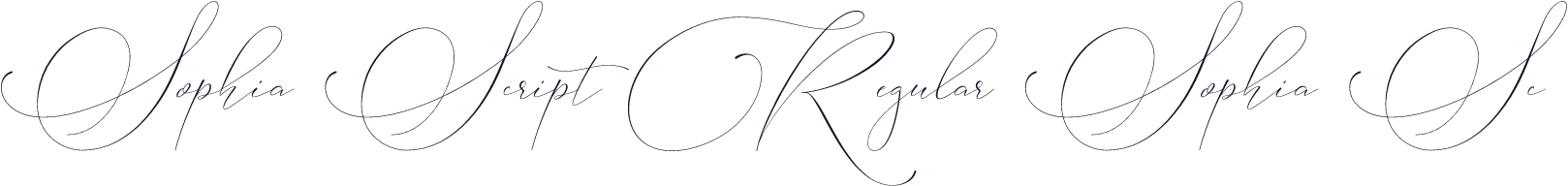 Sophia Script Regular Sophia Sc