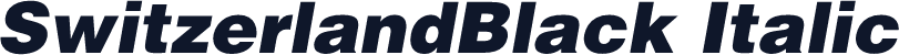 SwitzerlandBlack Italic