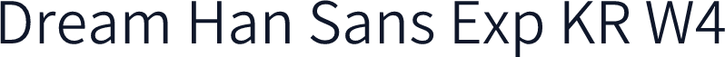 Dream Han Sans Exp KR W4