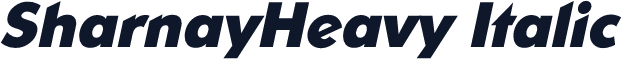 SharnayHeavy Italic