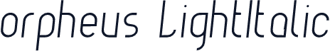 orpheus LightItalic