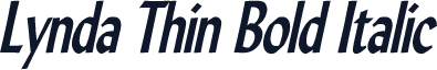 Lynda Thin Bold Italic