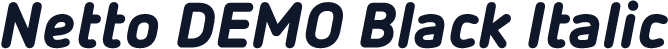 Netto DEMO Black Italic