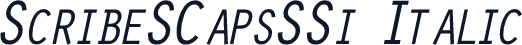 ScribeSCapsSSi Italic
