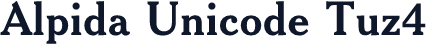 Alpida Unicode Tuz4
