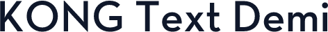 KONG Text Demi