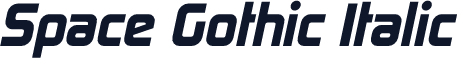 Space Gothic Italic