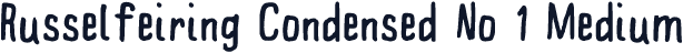Russelfeiring Condensed No 1 Medium
