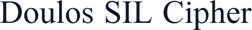 Doulos SIL Cipher