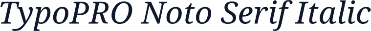 TypoPRO Noto Serif Italic