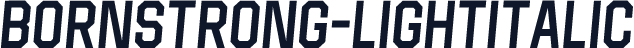 BornStrong-LightItalic
