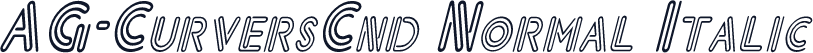 AG-CurversCnd Normal Italic