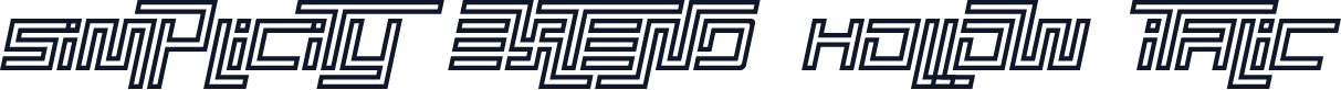 Simplicity Extend Hollow Italic