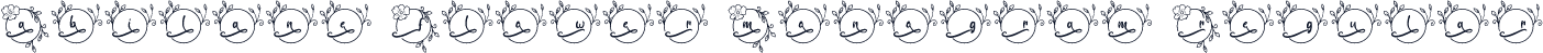 Abilane Flower Monogram Regular