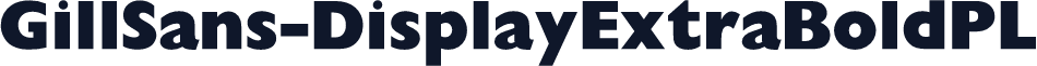GillSans-DisplayExtraBoldPL