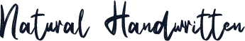 Natural Handwritten