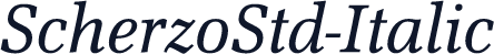 ScherzoStd-Italic