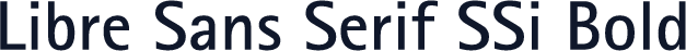 Libre Sans Serif SSi Bold