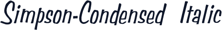 Simpson-Condensed Italic