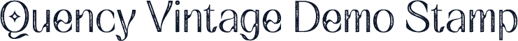 Quency Vintage Demo Stamp