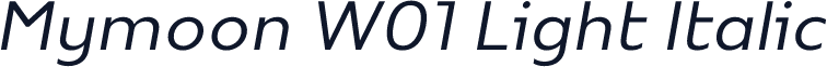 Mymoon W01 Light Italic