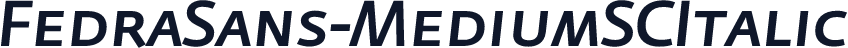 FedraSans-MediumSCItalic