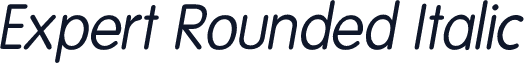 Expert Rounded Italic