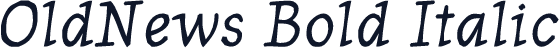 OldNews Bold Italic