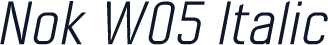 Nok W05 Italic