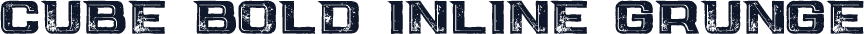 Cube Bold Inline Grunge