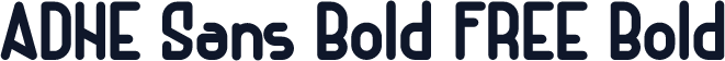 ADHE Sans Bold FREE Bold
