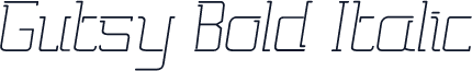 Gutsy Bold Italic