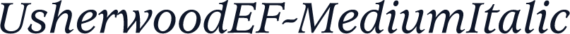 UsherwoodEF-MediumItalic