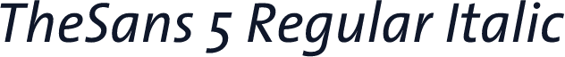 TheSans 5 Regular Italic