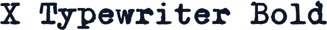 X Typewriter Bold