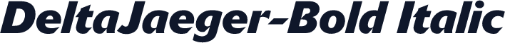 DeltaJaeger-Bold Italic
