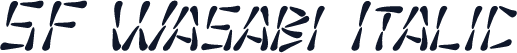 SF Wasabi Italic
