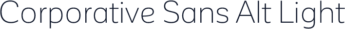 Corporative Sans Alt Light