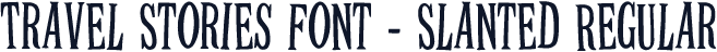 Travel Stories Font - Slanted Regular