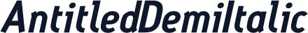 AntitledDemiItalic
