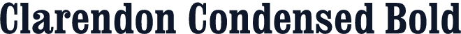 Clarendon Condensed Bold
