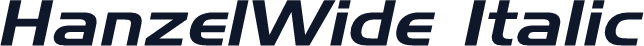 HanzelWide Italic