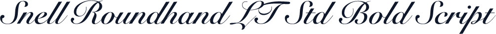 Snell Roundhand LT Std Bold Script