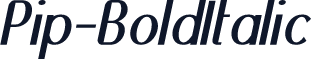Pip-BoldItalic