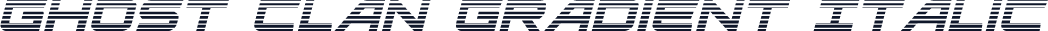 Ghost Clan Gradient Italic